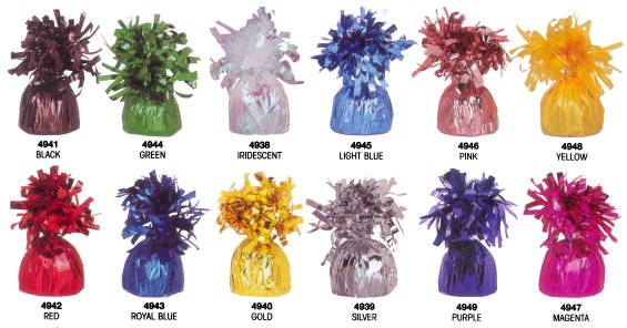 Balloon Weights ROYAL Foil birthday party favors 6.2 oz 