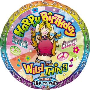 Wild Thing Birthday Singing Balloon