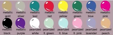 Pearl and Metallic Balloons